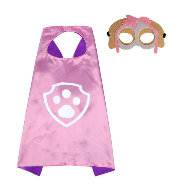 Paw Patrol Mask Cloak Cape Cosplay