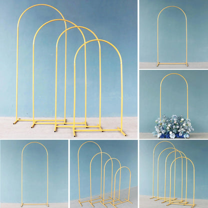 Set of gold Arch backdrop stands, decoration