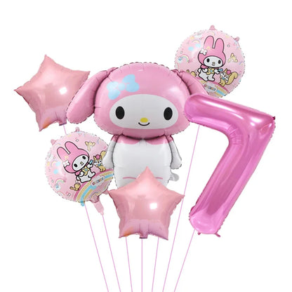 Sanrio Balloon 32 inch   6pcs