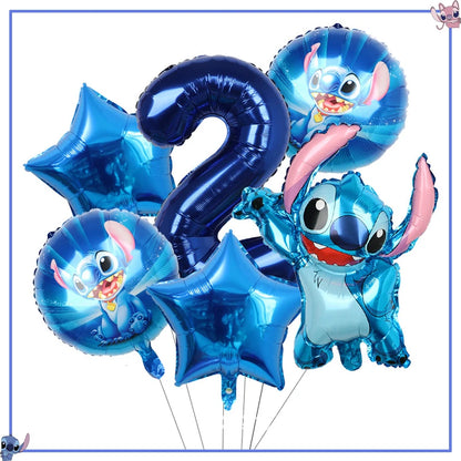 Disney Stitch Birthday Party Decoration Supplies New Lilo Stitch Balloon Baby Shower Aloha Paper Cups Plates Napkins Tablecloth