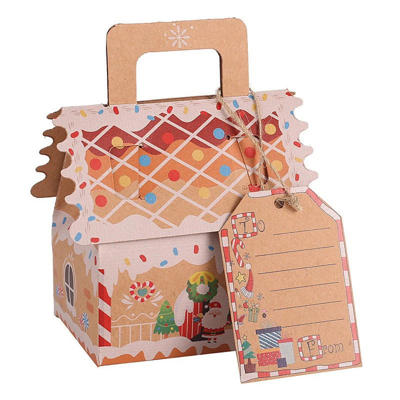Xmas Party Gift Boxes – 5/10pcs Gingerbread & Snowman”