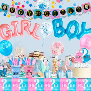 Gender Reveal  Decoration Pack 158pc