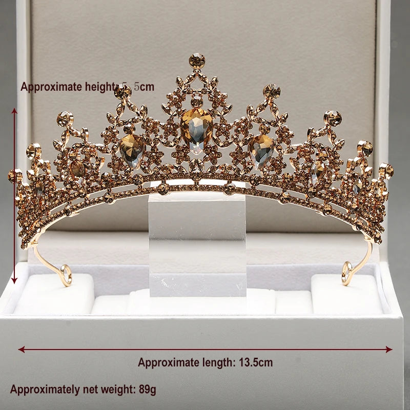 Zitania bridal  pink-colour lady crown