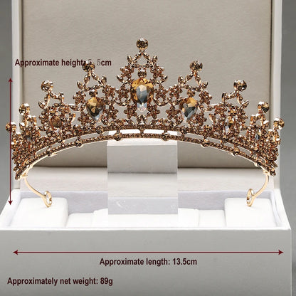Zitania bridal  pink-colour lady crown