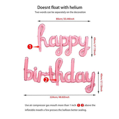 Happy Birthday set  Balloons 2pcs