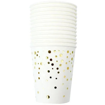 Gold Polka Dot Party Tableware Set