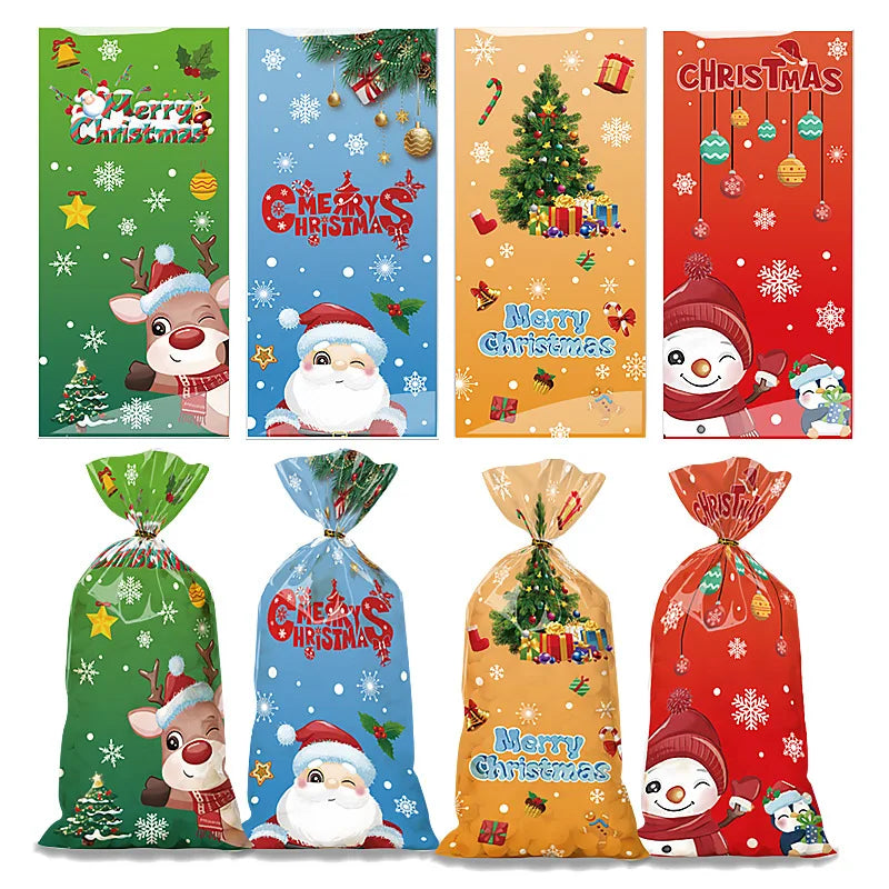 50pcs Christmas Candy Bags