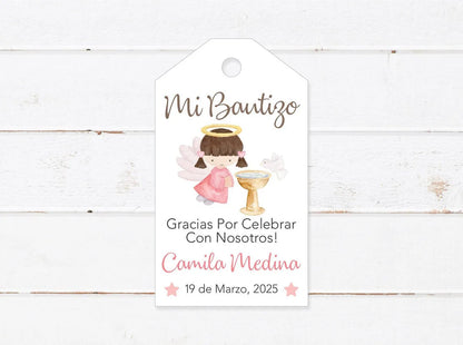 Custom tags Baptism Holly Communion, 100 pieces