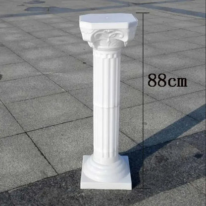 Roman plastic white pillars for decoration 65cm 113cm