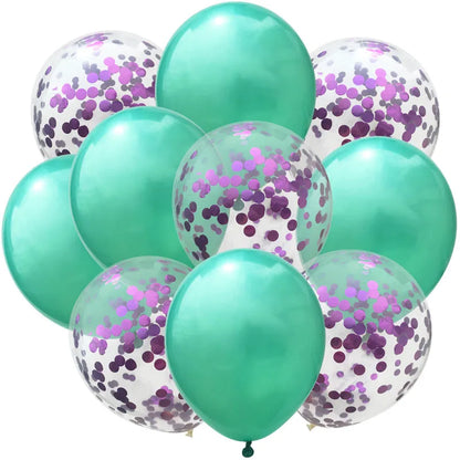 Mix  Confetti Latex Balloon  12inch 10pcs