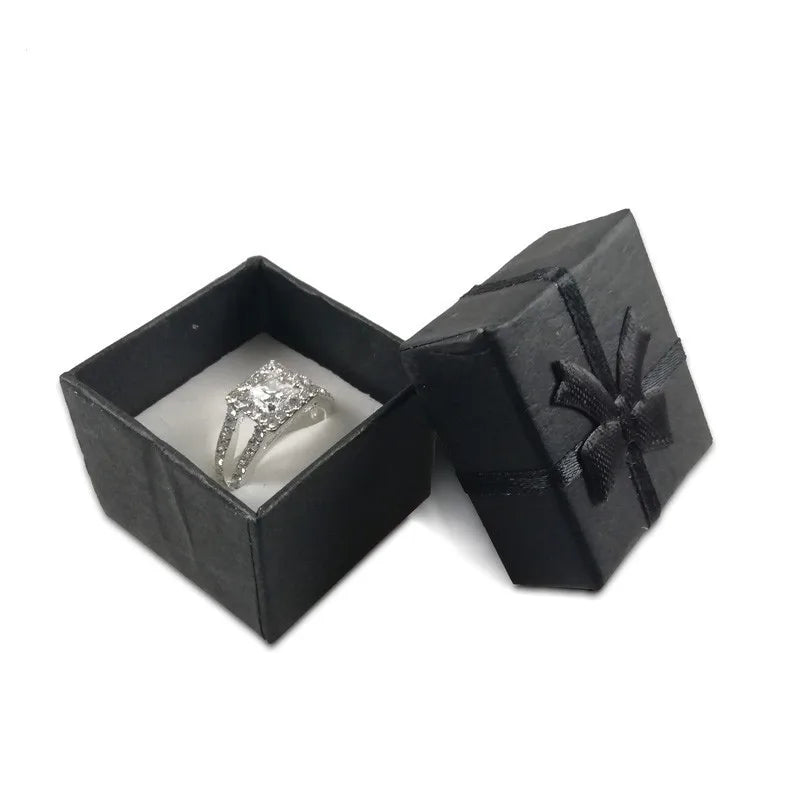 Jewelry packaging box 4*4*3CM multi-color 12pcs