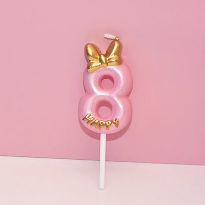 Mickey pink candle