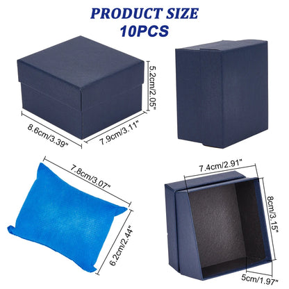 10 Pcs Black single watch box 3.4 x3x2