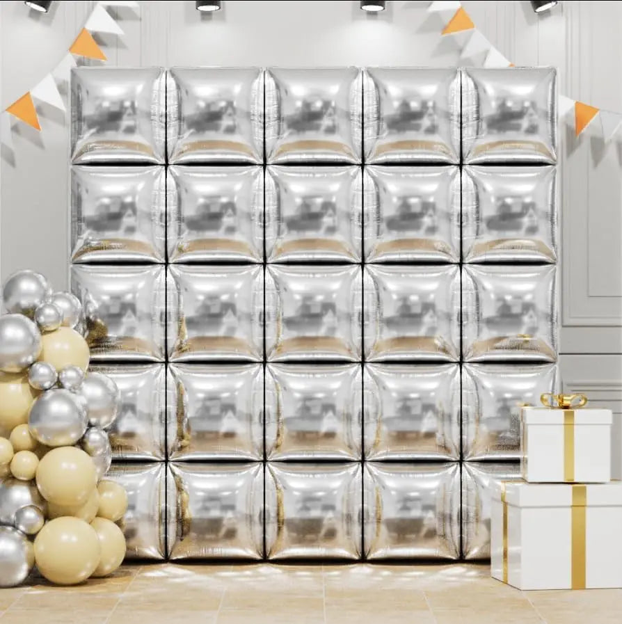 Wall square double-sided  balloons  50 pieces