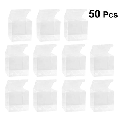 50PCS Transparent gift box  5*5*5cm