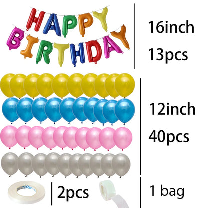 Happy birthday party celebration decoration 56pcs