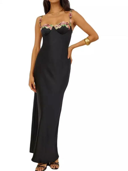 Sima Satin Slim Dress