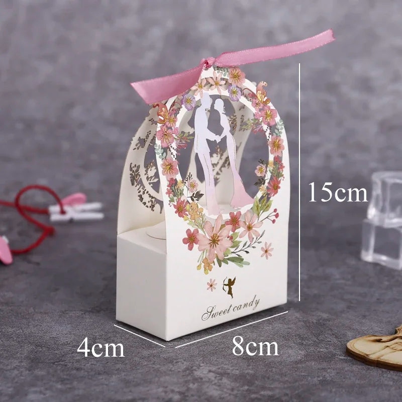 Small gift box for wedding sweet candy 50/100pcs
