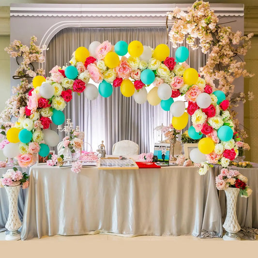 Table Balloon arch kit , White , 1 Set
