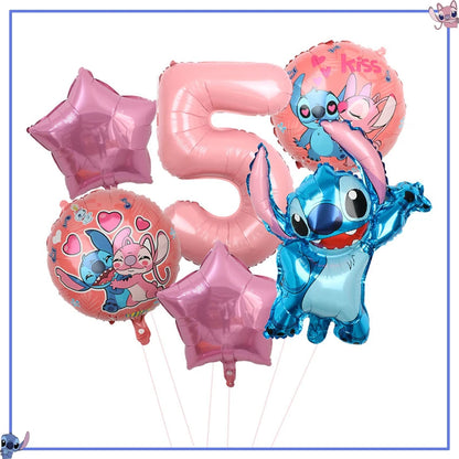 Disney Stitch Birthday Party Decoration Supplies New Lilo Stitch Balloon Baby Shower Aloha Paper Cups Plates Napkins Tablecloth