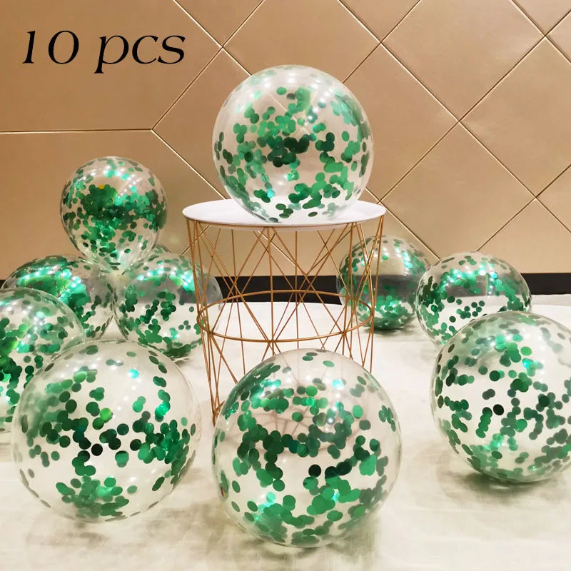 10/20PCS Star Confetti Latex Balloons