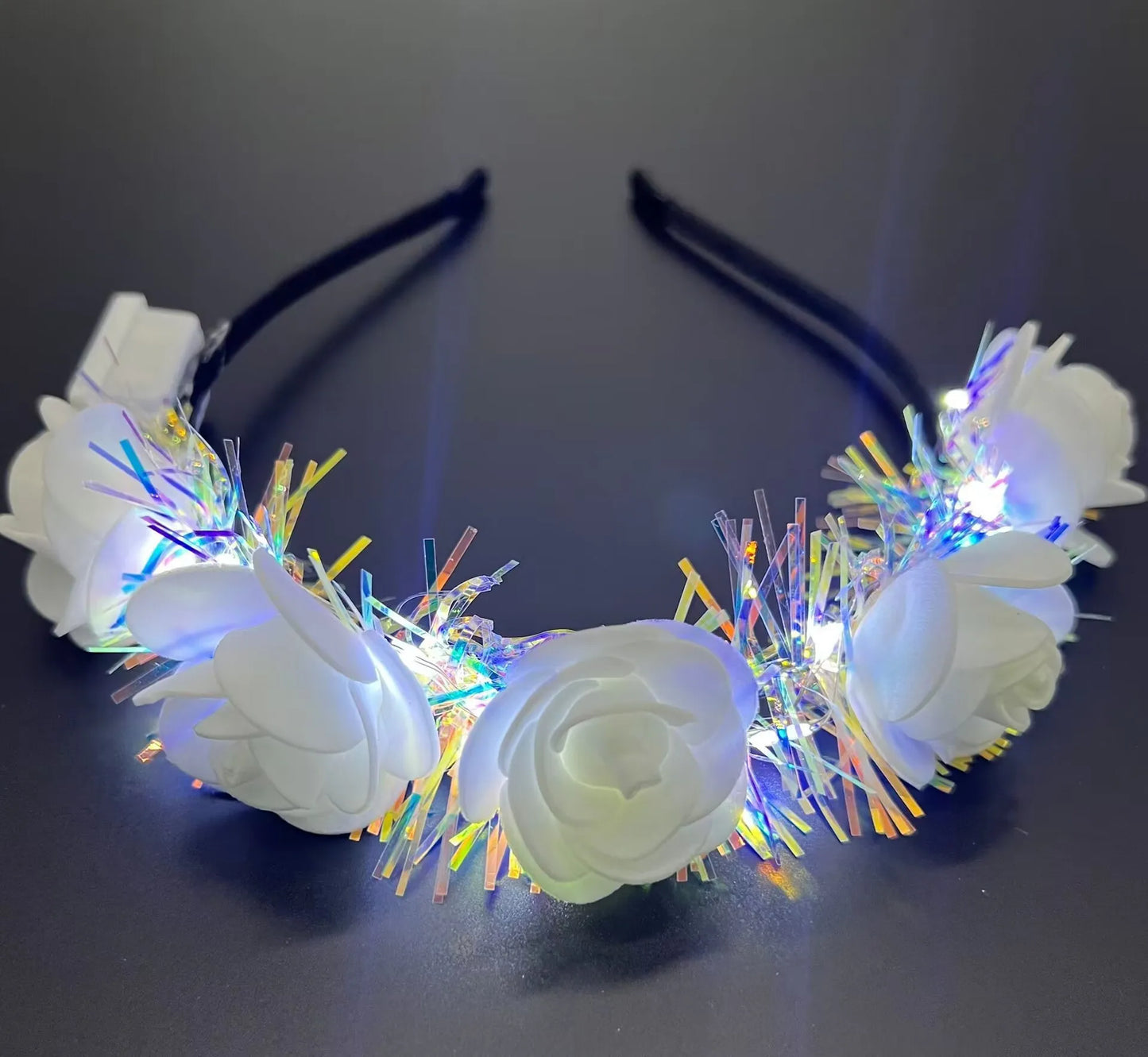 LED Light Flower Headband
