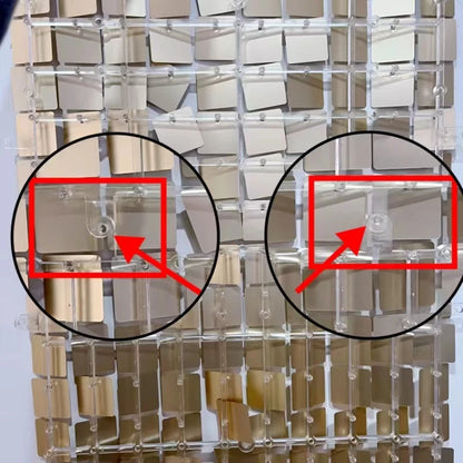 90x180cm Matte Gold Sequin Wall Backdrop