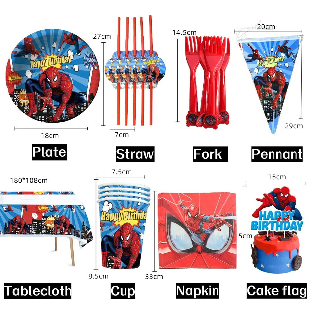Spiderman theme decorations