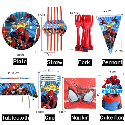 Spiderman theme decorations