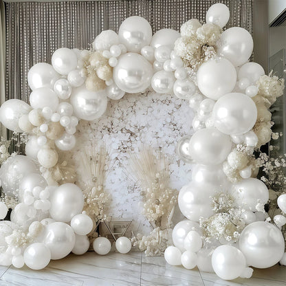 Pearl white,balloon arch Kit