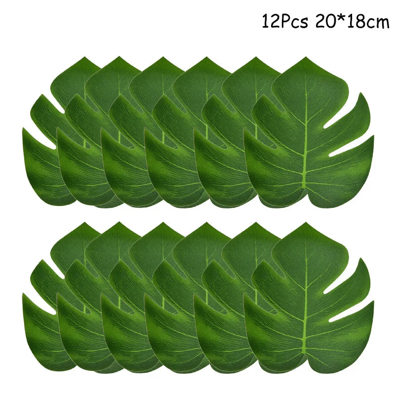 Jungle party green latex balloons
