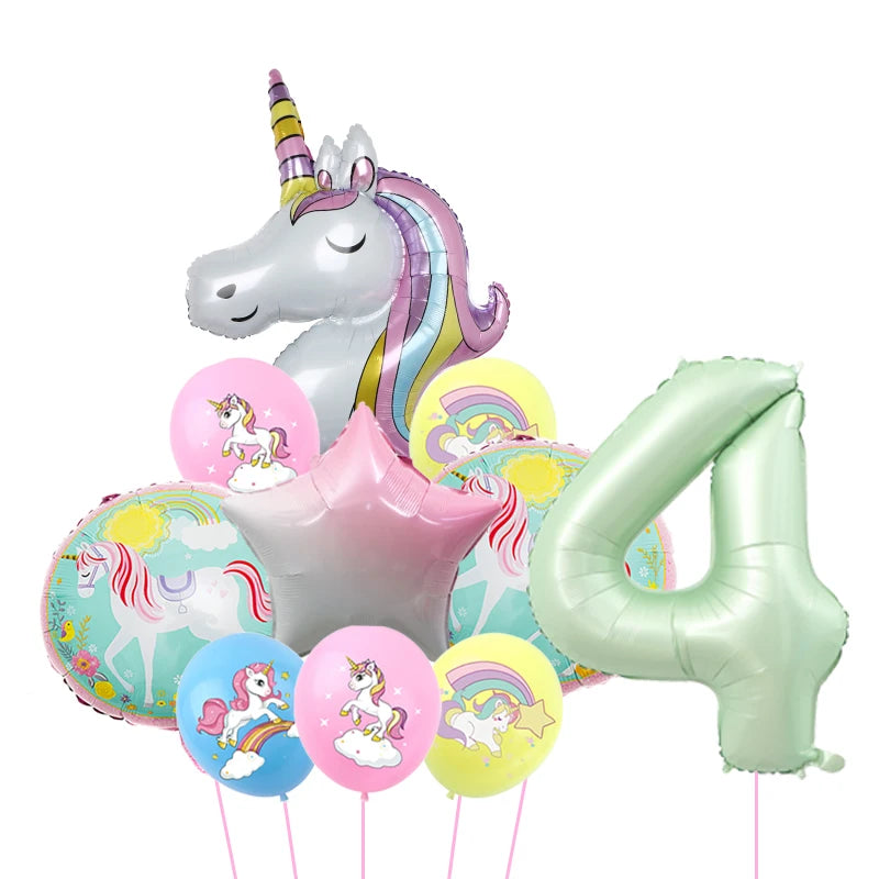 1Set Unicorn theme balloon 32inch