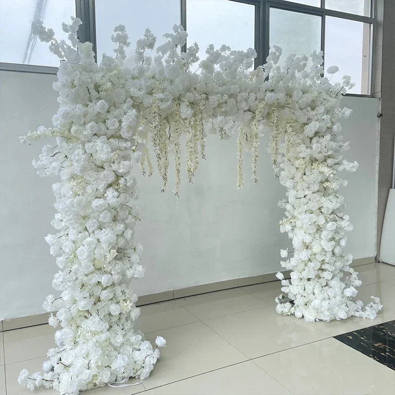 White Cherry blossom row runner flower