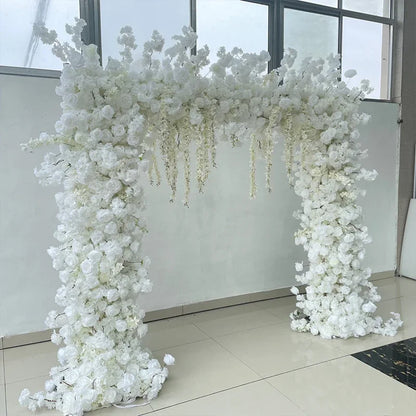 White Cherry blossom row runner flower