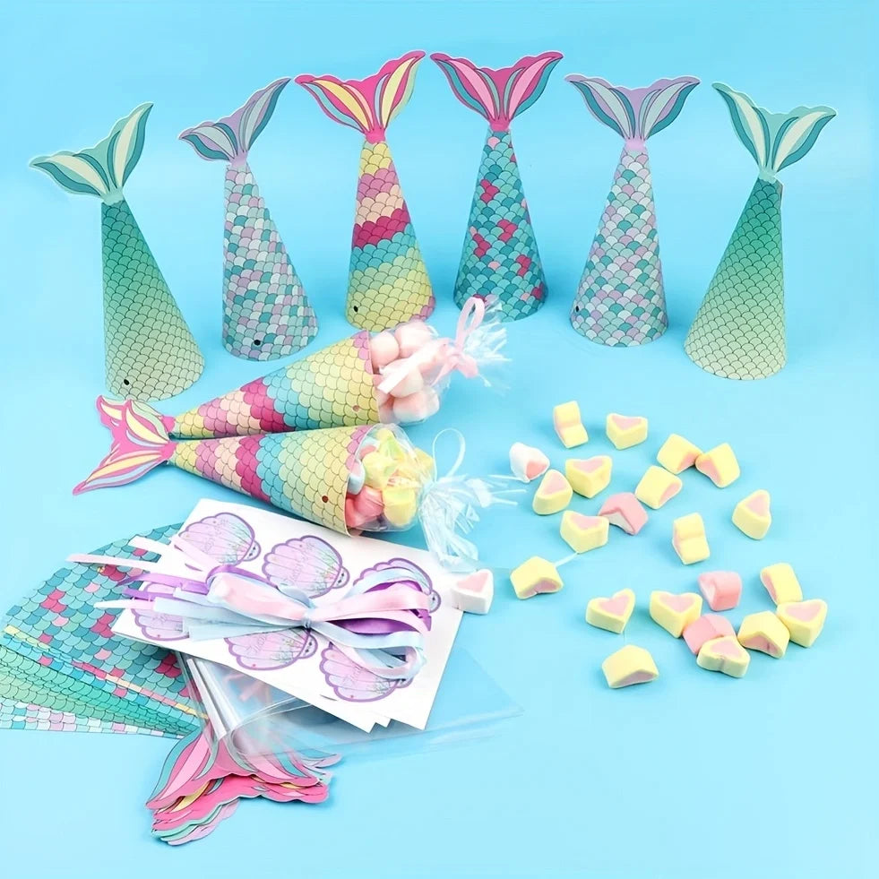Mermaid Paper Candy box 12pcs