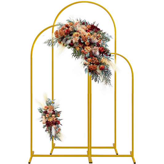 Gold  arch backdrop stand Set of 3