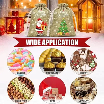 30/1pcs Snowman Candy Packaging Bags