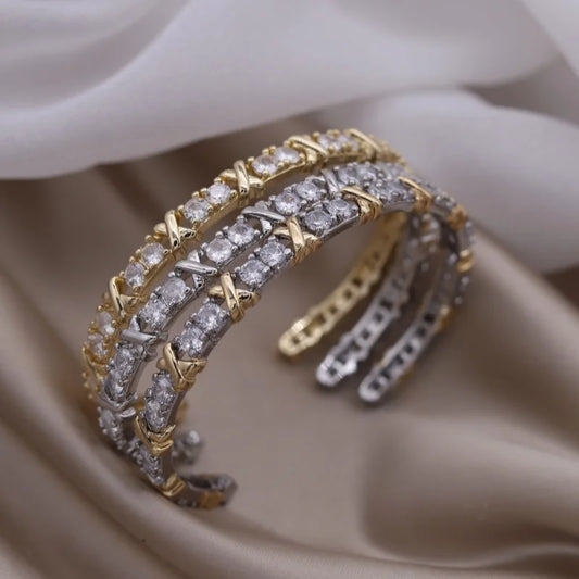 French design zircon bracelet