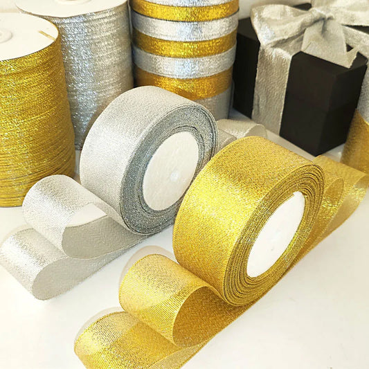 Glitter Satin Ribbon Crafts Organza Ribbons 22meters