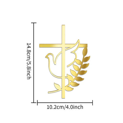 Baptism , Christening Communion Cross cake topper  (L 10*14.8cm)