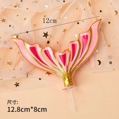 Kawaii Mermaid Cake Topper – Birthday Decoration