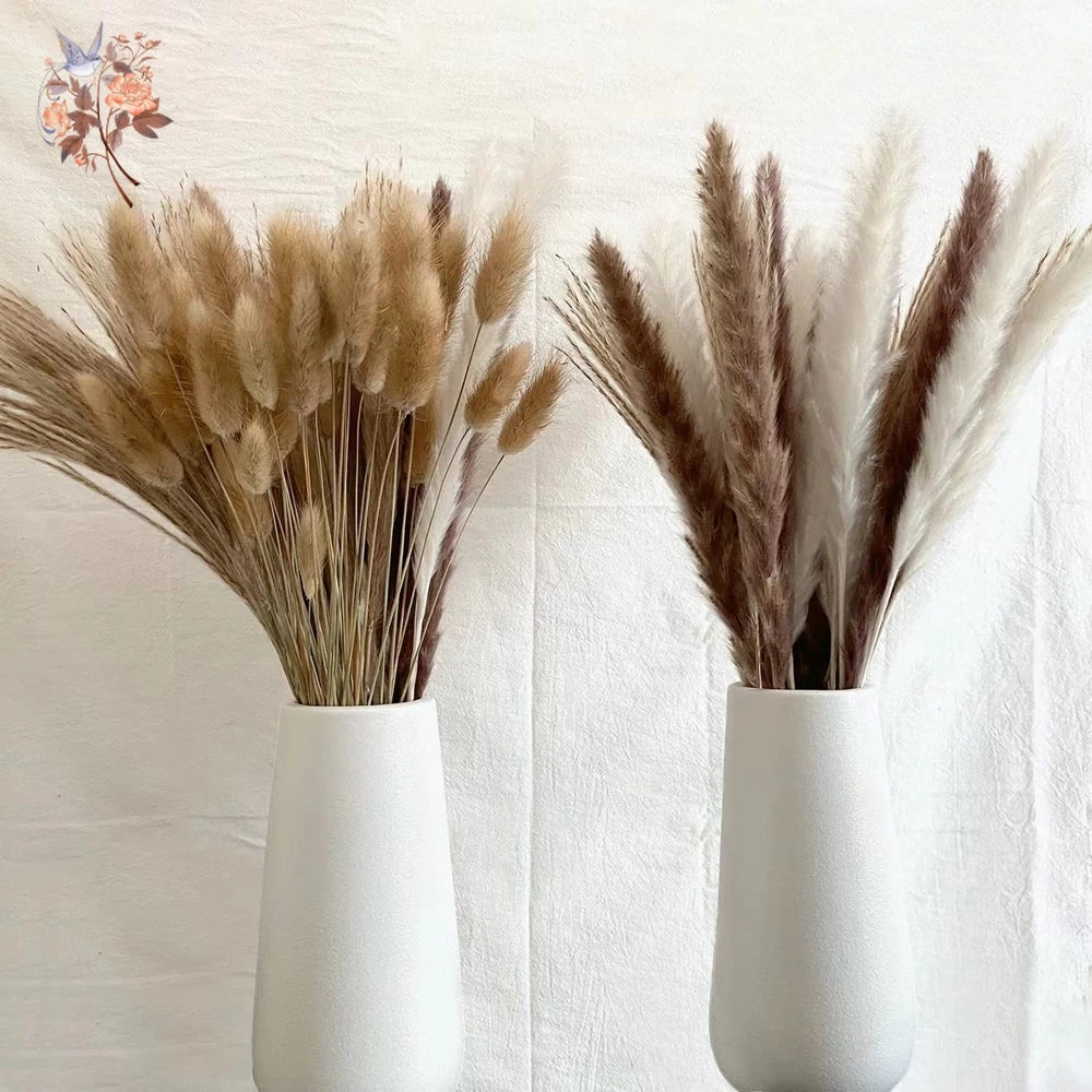 Natural Pampas Dried Flowers Bouquet
