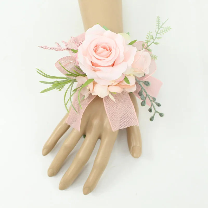 Bracelet FlowerCorsage Bridesmaid Sisters
