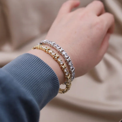 French design zircon bracelet