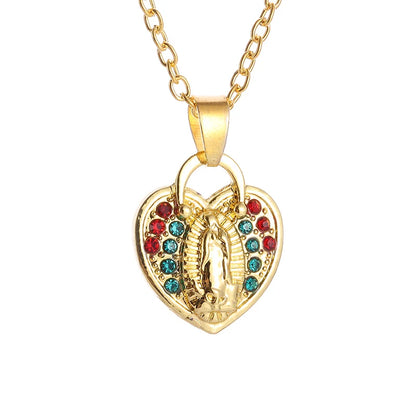 Virgin Mary medal pendant
