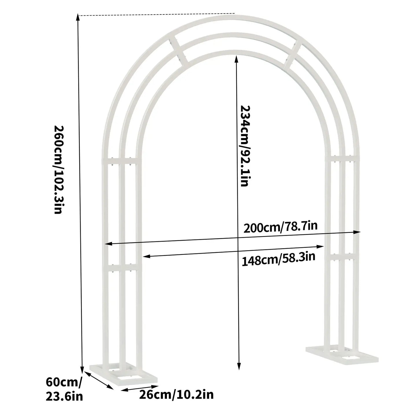 Large strong metal  backdrop arch stand decoration