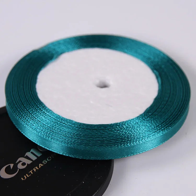 Silk Satin ribbons 22 meters/roll 6mm