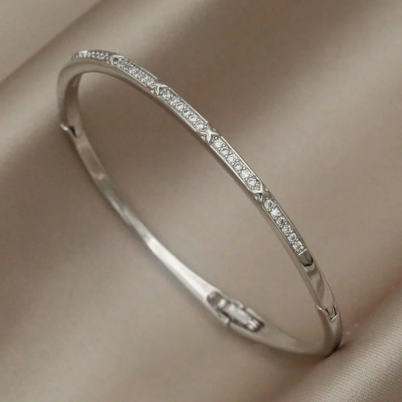 Sabina zircon & crystal bangles & bracele
