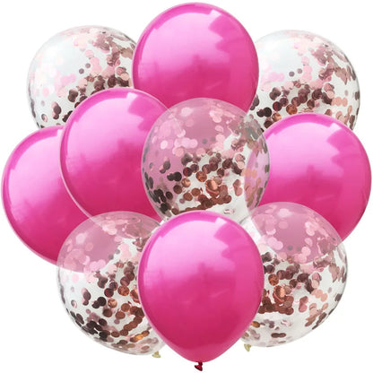 Mix  Confetti Latex Balloon  12inch 10pcs