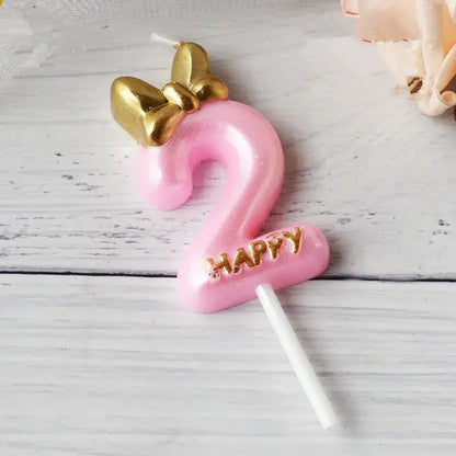 Mickey pink candle
